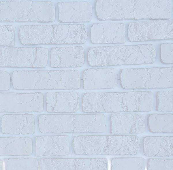 Плитка гіпсова пряма Gipsanit Kantri біла 0,6 кв.м 