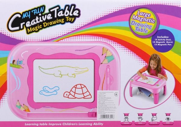 Навчальний столик Shantou магнітний рожевий YM885