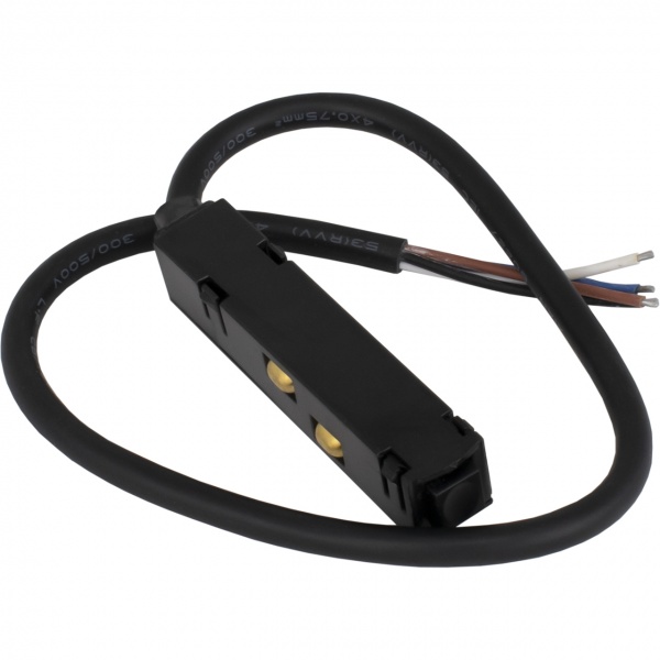 Кабель живлення до магнітного шинопровода Hopfen 0,5 м чорний 395820 