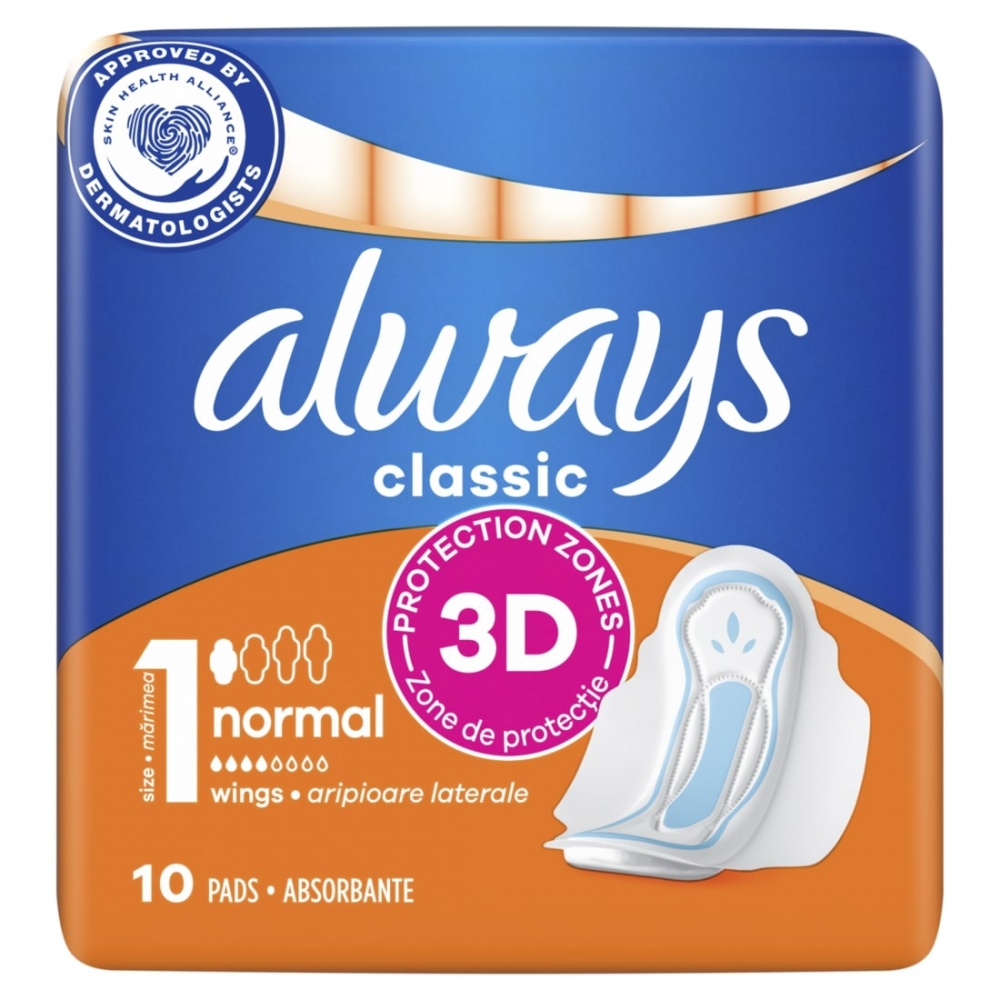 Прокладки гігієнічні Always Classic Normal (Розмір 1) 10 шт.