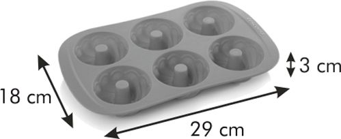 Форма для мини-кексов DELICIA SiliconPRIME 29x18x3 см 629437 Tescoma