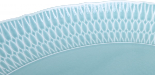 Блюдо овальне Sofia 24 см сіре Cmielow 