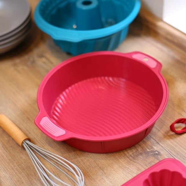 Форма для выпекания кекса Magic Ring 28.5х25х6 см бірюза Flamberg Smart Kitchen