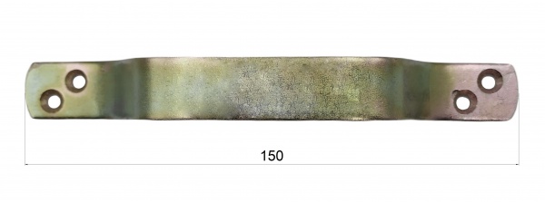 Ручка-скоба Domax 150 мм (UN150) желтый