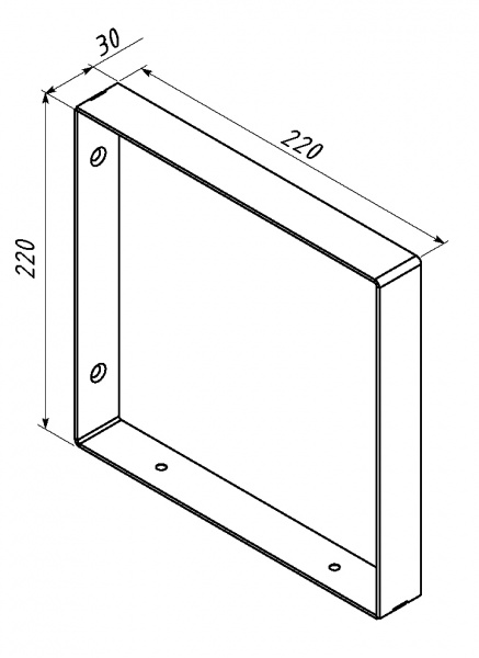 Кронштейн для полок Valore Квадрат Loft SW-S-21