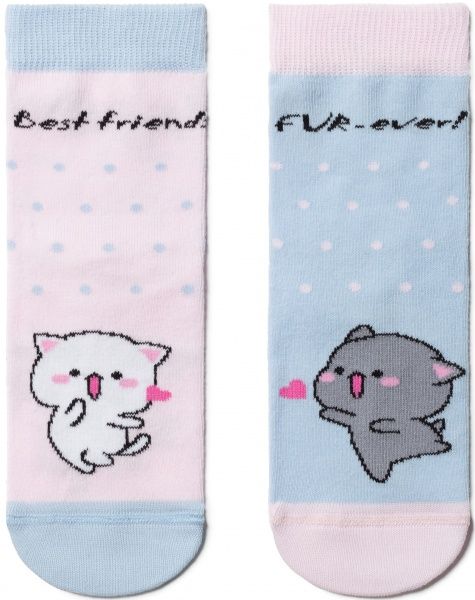 Носки детские Conte-Kids CK Веселые ножки 17С-10СП 478 р.18 розово-голубой 