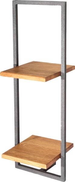 Полка Метал Арт КМ-4 250x250x750 мм черный 