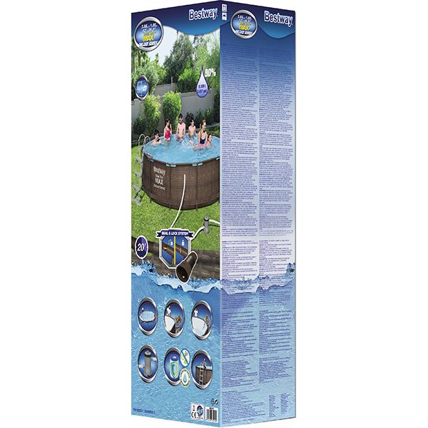Басейн каркасний Bestway 56709 з насосом