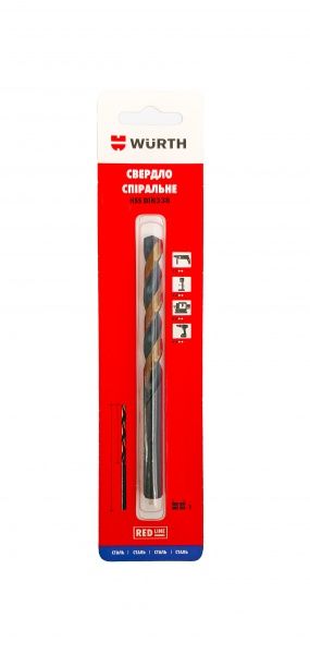 Сверло по металлу WURTH Red Line HSS DIN338 43x75 мм 4.2 мм 1 шт. 0624742901