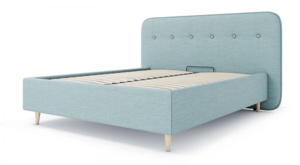 Ліжко з підйомним механізмом SOFYNO Белла 160x200 см сірий 