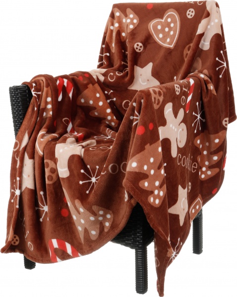 Плед New year 150x200 см коричневый La Nuit 