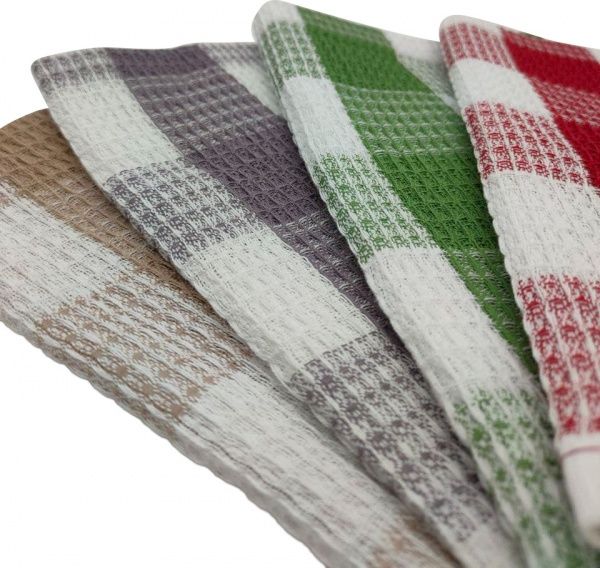 Рушник Клітинка 50x30 см Prima Maria червоний 