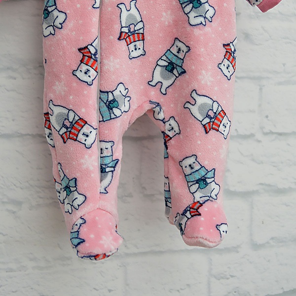 Чоловічок для дівчинки Blanka Ведмедик р.68 рожевий 110083 