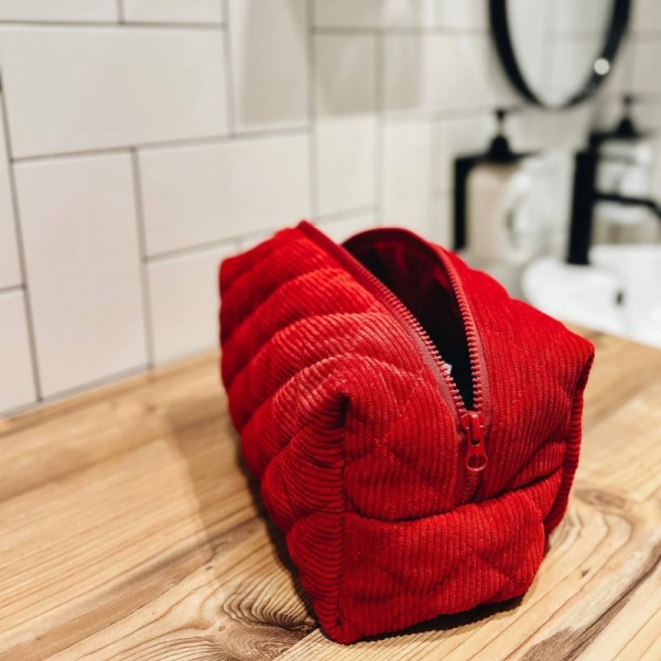 Косметичка Organize Косметичка вельветовая Organize 24*13*13 см (красная) красный 