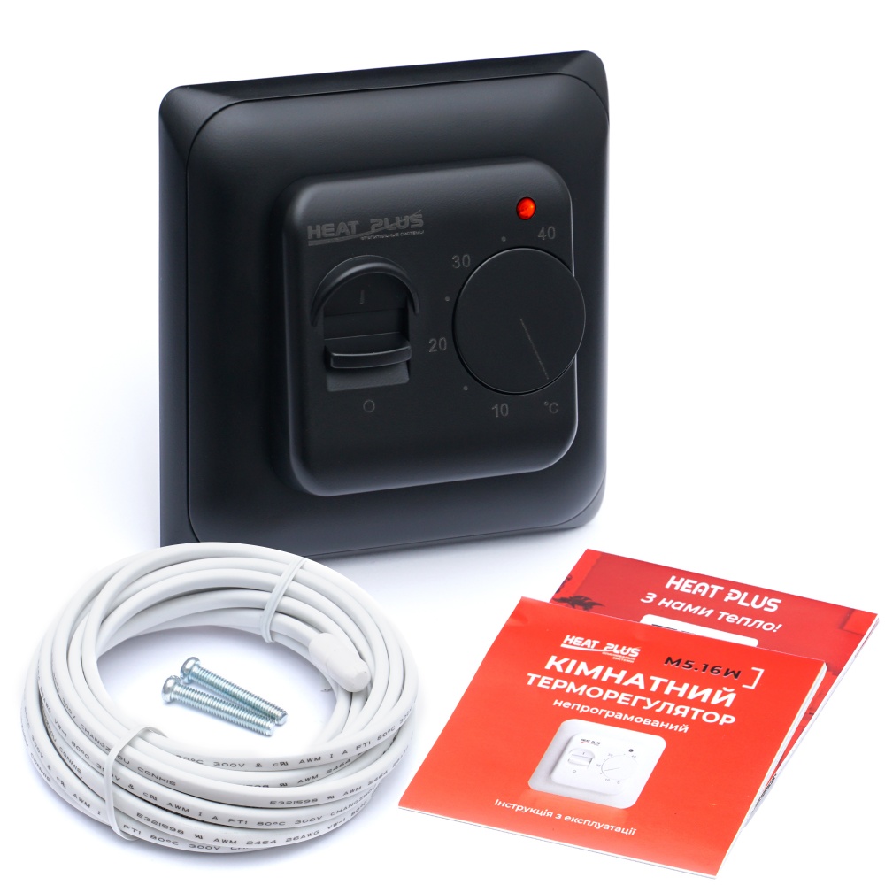 Терморегулятор Heat Plus M5.16 чорний (M516B)