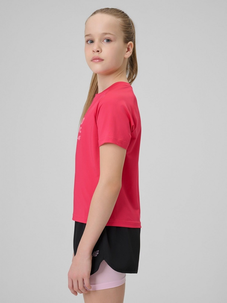 Футболка 4F TSHIRT FNK F1962 4FJWSS26TFTSF1962-53S р.134-140 розовый