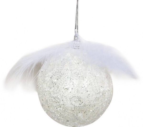 Шар пенопластовый Воздушный 8 см белый