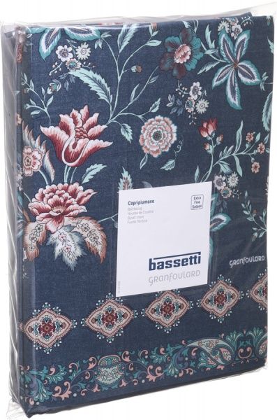 Комплект постільної білизни Fabriano G1 сімейний синій Granfoulard 