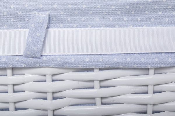 Кошик плетений з текстилем Tony Bridge Basket 28x22x16 см JM13-2TK-4 