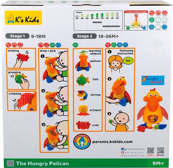 Развивающая игрушка K`s Kids Голодный пеликан KA10208-GB