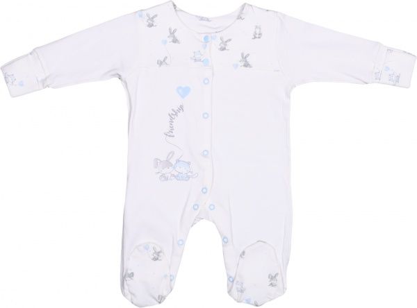 Человечек Baby Veres Friendship р.62 кремово-белый/голубой 