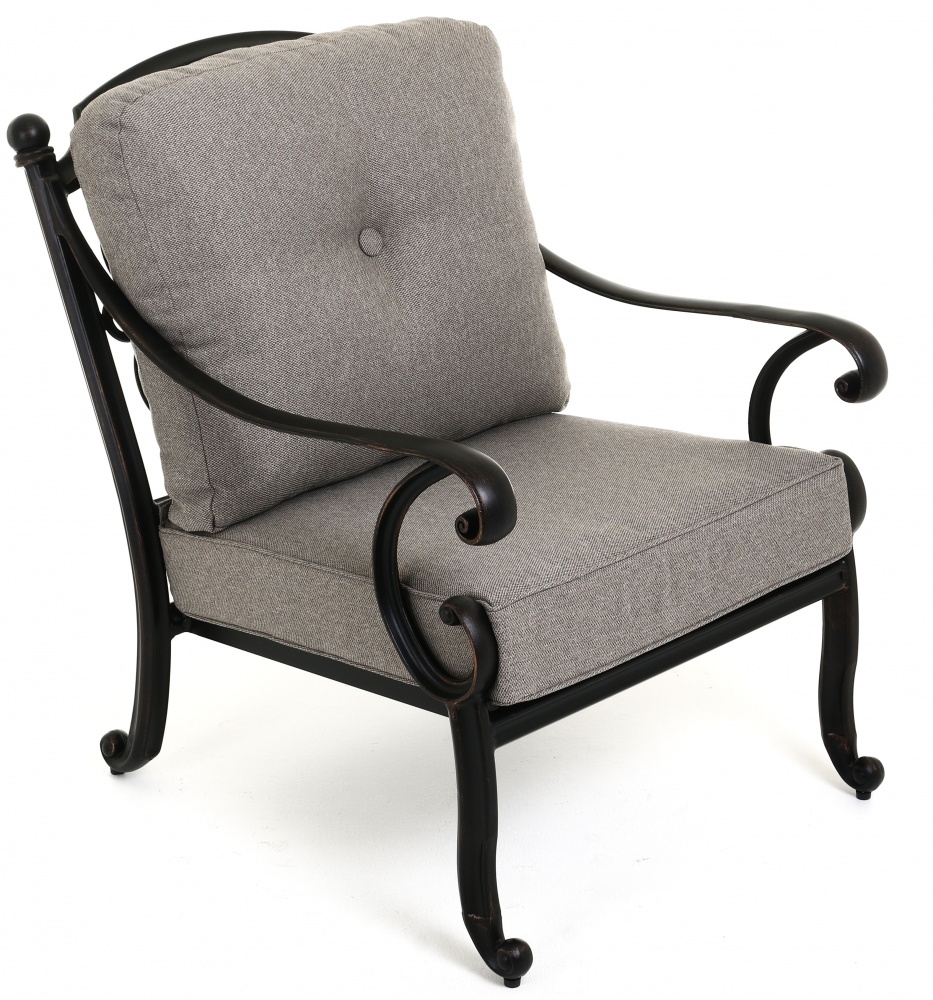 Комплект мебели Bella Vita металлический 1,22 м черный/коричнево-бежевый