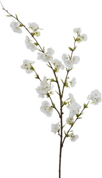 Квіткова композиція гілка штучна Вишневий цвіт кремова 27044T