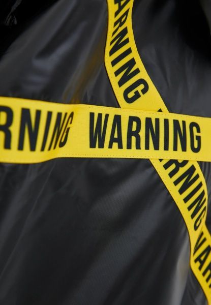 Плащ-дождевик Drydope с лентой Warning мужской р. S черный