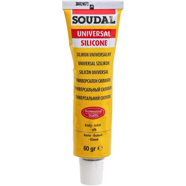 Герметик силіконовий SOUDAL універсальний білий 60 г