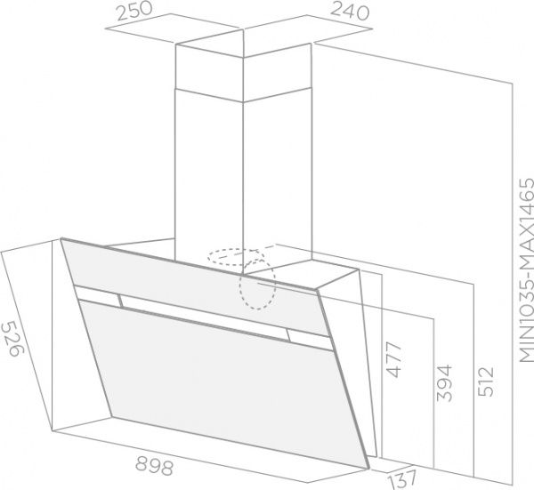 Витяжка Elica STRIPE BL/90/A/LX