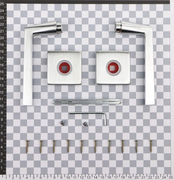 Ручка на розетке Fimet Giorgia 169-211В F05 R матовый хром