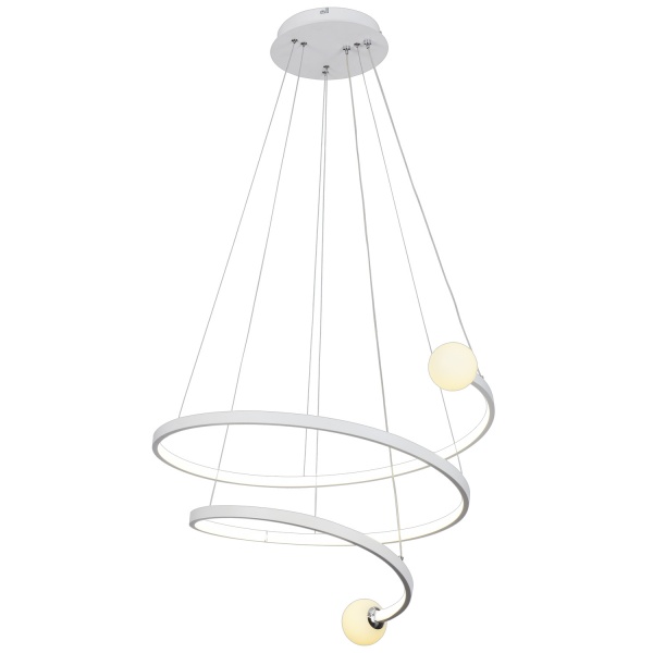 Люстра підвісна Victoria Lighting 76 Вт срібний Plaza/SP1 white 