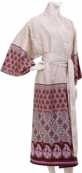 Халат-кімоно Grandfoulard LAGLIO V. 41 р. L-XL бежевий із малюнком