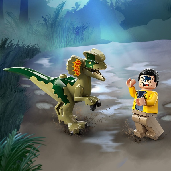 Конструктор LEGO Jurassic World Засада дилофозавра 76958