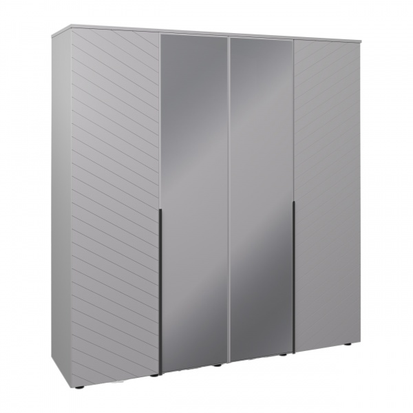 Шафа Вісент Шайн 4дв + дзеркало біла аляска 