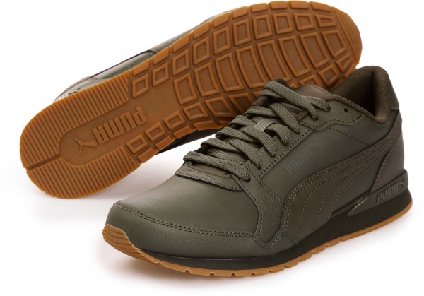 Кроссовки Puma ST RUNNER V3 L FOREST NIGHT-FOREST NIGHT 38485516 р.40 хаки