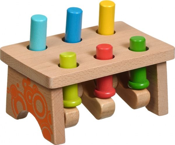 Стукалка Іграшки з дерева Цвяхи-перевертні прямокутник 2