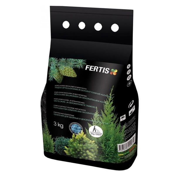 Удобрение для хвойных и декоративных растений Arvi Fertis НПК 12-8-16+МЕ 3 кг
