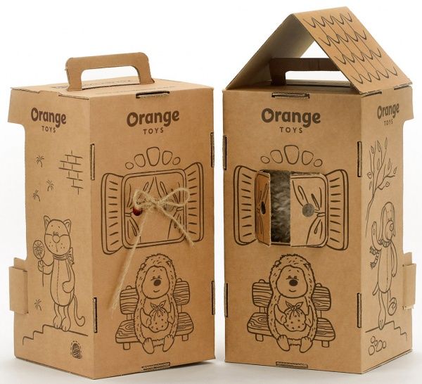 Мягкая игрушка Orange Ежик Колюнчик с фонариком 25 см