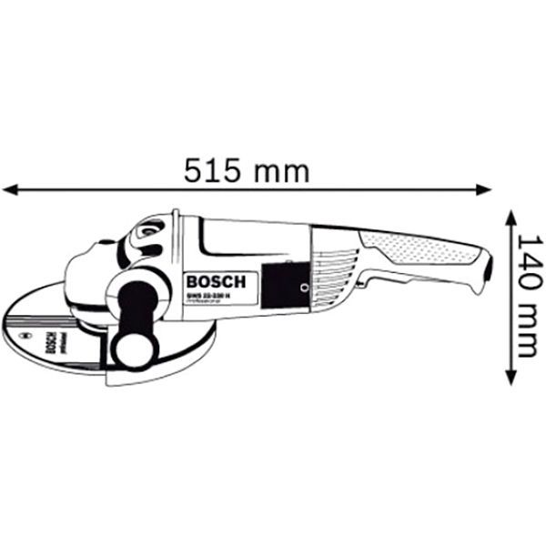 Болгарка (угловая шлифмашина) Bosch Professional GWS 22-230 H 0601882103