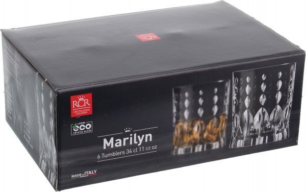 Набір склянок для віскі Marilyn 340 мл 6 шт. RCR 