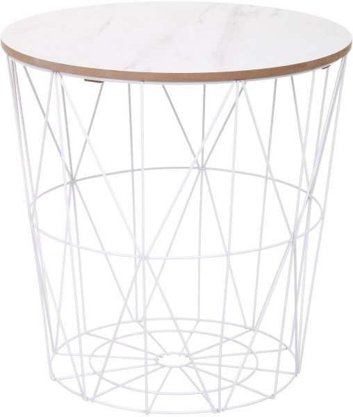 Стол-корзина Сканди Marble 29,5х29,5х34 см 