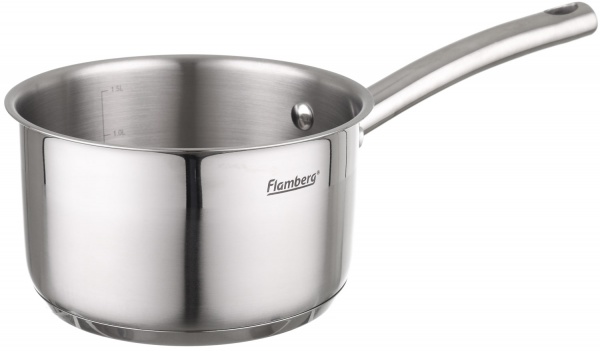 Ківш зі скляною кришкою Classic 1,8 л Flamberg