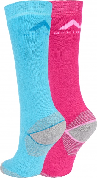 Носки McKinley Rob jrs 2-pack McK 408344-908642 р.35-38 розово-бирюзовый