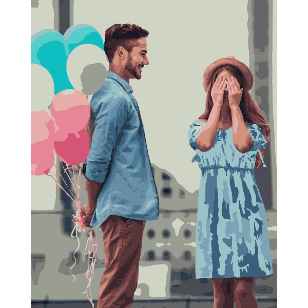 Картина за номерами Приємний сюрприз 954026 40x50 см Santi 