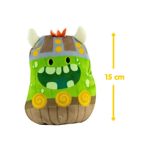 Мягкая игрушка Cats Vs Pickles 2 в 1 Котик и огурчик Викинги 15 см разноцветный CVP2200-1