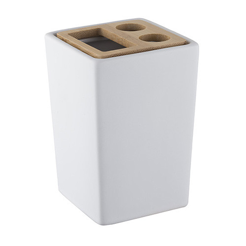 Стакан для зубних щіток Bisk PURE білий 6578