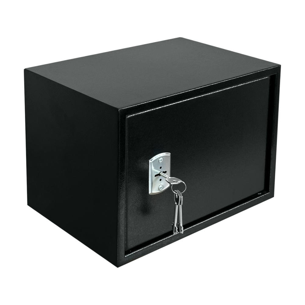 Сейф мебельный Metalzavod SP-250V пистолетный с вертикальным кассовым отделением черный