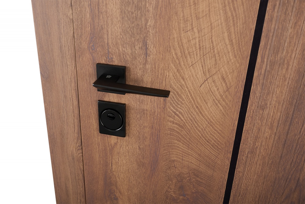 Дверь входная Abwehr КС (585+0) 086R (СДК)+ (СДК) спил дерева коньячный 2050х860 мм правая