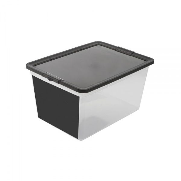 Контейнер із кришкою BranQ «X-BOX» 15 л чорний 199x384x283 мм